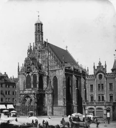 Die Frauenkirche, Nürnberg, Bayern, Deutschland, um 1900