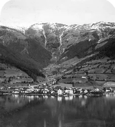 Zell am See und der Berg Schmittenhöhe, Salzburg, Österreich, ca. 1900er Jahre