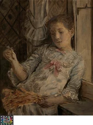 Porträt von Lucy Baldouf, der Stieftochter des Künstlers