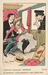 Paar in einem Zugabteil