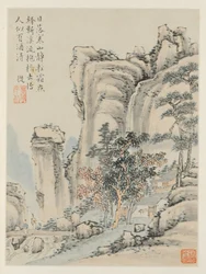 Album mit saisonalen Landschaften, Blatt E (vorheriges Blatt 3)