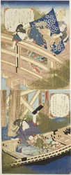 Huang Shigong (Kosekiho) und Zhang Liang (Choryo), aus "Ein Satz von zwei über die Staaten Han und Chu (Kanso niban no uchi)"