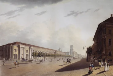 Der Große Gostiny Dvor Kaufhof in St. Petersburg, 1820er Jahre
