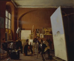 Atelier des Malers Graf Vasily Maksutov, 1858