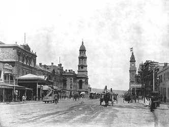 King William Street, Blick nach Süden, Adelaide, Australien