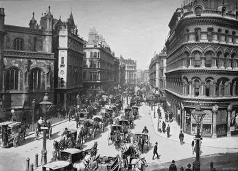Queen Victoria Street, City of London, um 1910