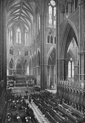 Der Chor und die Apsis, Westminster Abbey, 1902