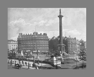Trafalgar Square, London, um 1900