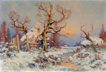 Winterlandschaft im Abendsonnenschein