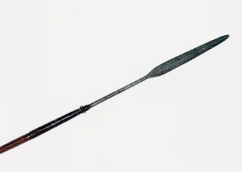 Assegai, geborgen in der Nähe des Körpers des Prinzen Imperial