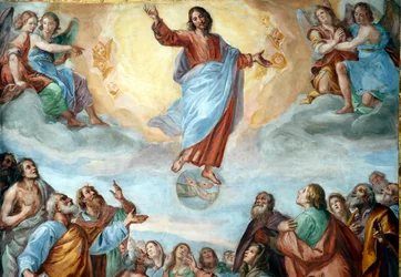 Himmelfahrt Christi. Die Basilika della Santissima Annunziata del Vastato. Genua. Italien.