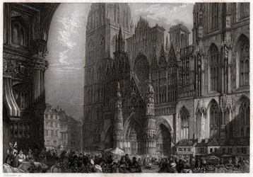 Kathedrale von Rouen, ca. 1850