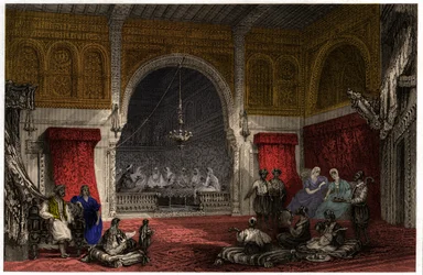 Innenraum in Algerien, ca. 1840