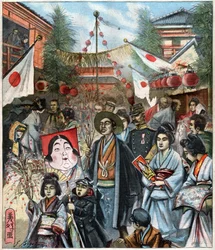 Neujahrstag in Tokio