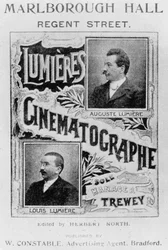 Werbung der Brüder Lumière, ca. 1896