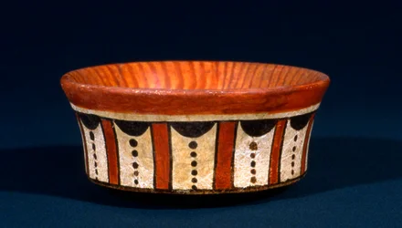 Maya-Grabgefäß aus Tikal, Guatemala, Spätklassische Periode, ca. 600-900 n. Chr.