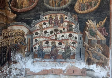Kloster (Manastirea Cozia). Die Kirche. Innenraum. Wandmalereien.