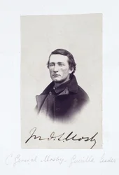 Porträt von General Mosby, Anführer der konföderierten Guerilla, ca. 1863