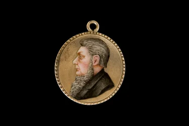 Südafrikanische Münze, Paul Kruger handkoloriert von Anglo-Burenkrieg-POWs