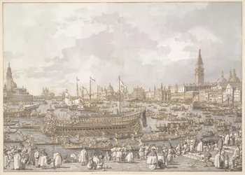 Der Doge von Venedig auf dem Weg zum Lido