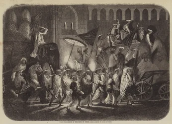 Staatsprozession des Königs von Delhi