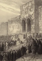 Jesus zieht in Jerusalem ein