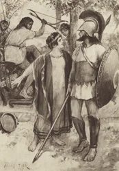 Eine Szene bei einem etruskischen Fest