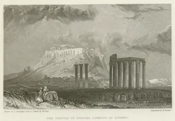 Der Tempel des Jupiter Olympus in Athen