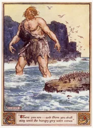 Da bist du, und da wirst du bleiben, bis die hungrige graue Welle kommt