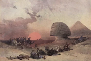 Die Pyramide von Cheops und die Sphinx, nahe Gizeh, Ägypten
