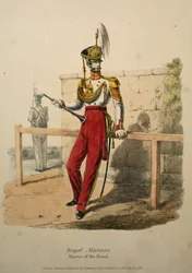 Royal Marines Kapellmeister, ca. 1830 (handkolorierte Lithografie)