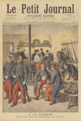 Französische Soldaten in ihrer Kaserne