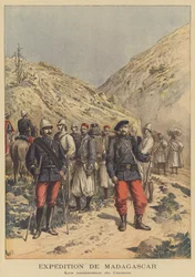 Uniformen der französischen Armee auf der Expedition nach Madagaskar