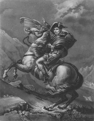 Napoleon Bonaparte überquert die Alpen