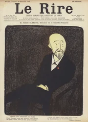 Jules Claretie, Direktor der Comédie-Française, Illustration für Le Rire