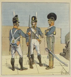 Englische Artillerie, Zu Fuß, Zu Pferd