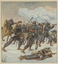 Der Sergeant Ramus von den Mobiles der Isère im Kampf am 7. Dezember