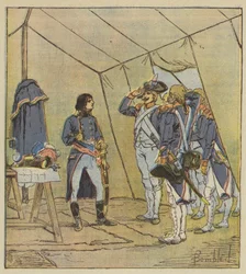 Die alten Soldaten der italienischen Armee ernennen Bonaparte nach Lodi zum Korporal