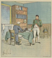 Napoleon diktiert den Ägyptenfeldzug