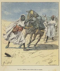 Eine nicht explodierte Granate im Konvoi