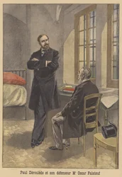 Paul Déroulède und sein Verteidiger Oscar Falateuf