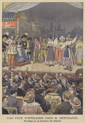 Volksfest veranstaltet von Paul Deschanel, Präsident der französischen Abgeordnetenkammer
