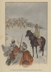 Oberst Youssouf an der Spitze unserer kleinen Elitekolonne