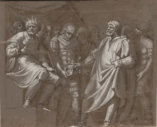 Mucius Scaevola vor Porsenna