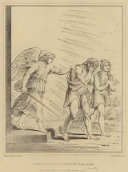 Adam und Eva werden aus dem Paradies vertrieben, Genesis
