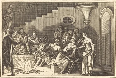 Petrus verleugnet Christus