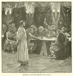 Alphege vor die Dänen gebracht