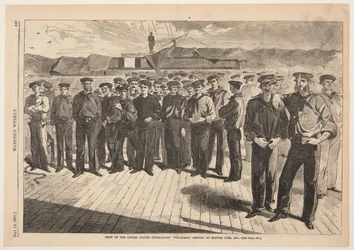 Besatzung der US-Dampfsloop "Colorado", eingeschifft in Boston, Juni 1861, aus Harper