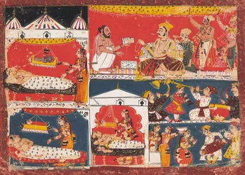Ayodhya feiert die Geburt von Rama und seinen Brüdern