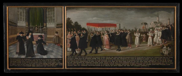 Heilung und Prozession gegen die Pest im Jahr 1604